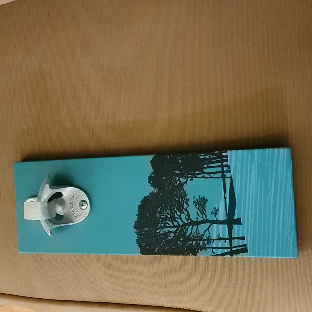 Walmounted bottle opener